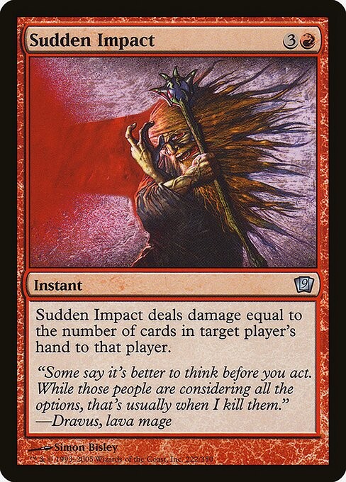 Sudden Impact Foil Ninth Edition 222 * NM MTG