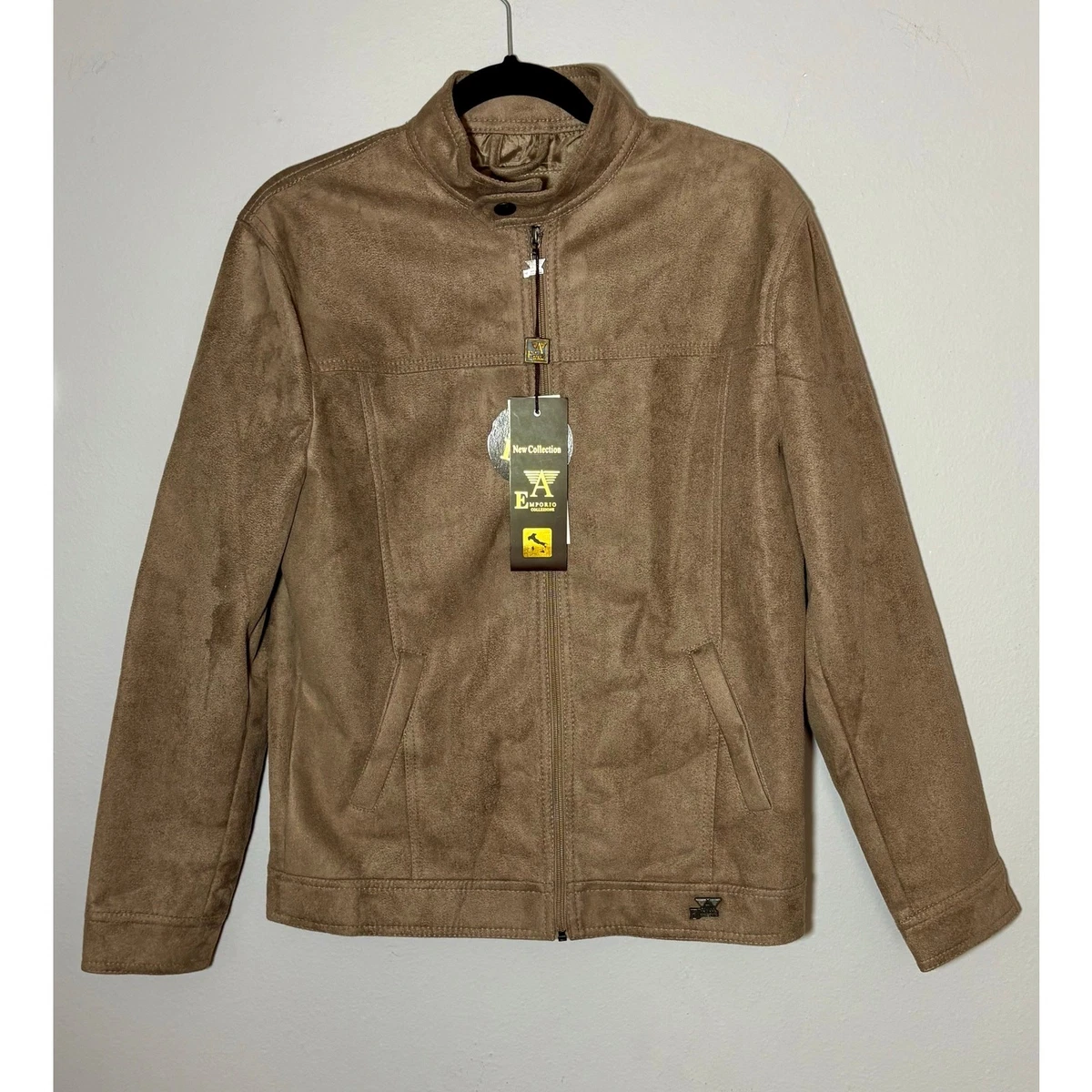 Emporio Armani Faux Leather Outer Shell Coats, Jackets & Vests for