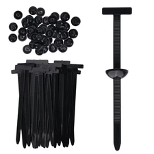 100 Pcs Nylon Universal Cable Tie Buckle for Car - Self-Locking and Easy Install