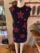 Gucci Girls Sz 12 Sleeveless Tunic Dress – Navy/Red Wool Blend – Fits Women XS/S