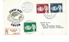 Curacao ( Netherlands Antilles ) 1962 Chess set of 3 on registered FDC
