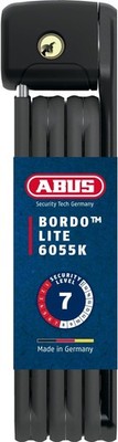 ABUS Faltschloss Bordo Lite 6055K SH mit Halterung - Extra-leichtes