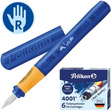 Pelikan Pelikano Junior Schreiblernfüller Set P67A blau Schulfüller Füllhalter