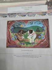 Gus And Jesse Duke Rug Hooking Pattern on Monks cloth Melina White Design