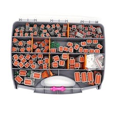 601 Pcs for DT Deutsch Connector Kit,Gray 2 3 4 6 8 12 Pin DT Connectors Size