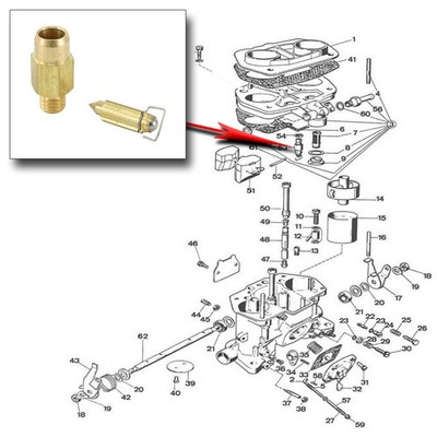 IDF & HPMX Needle Seat 1.75 Dunebuggy & VW