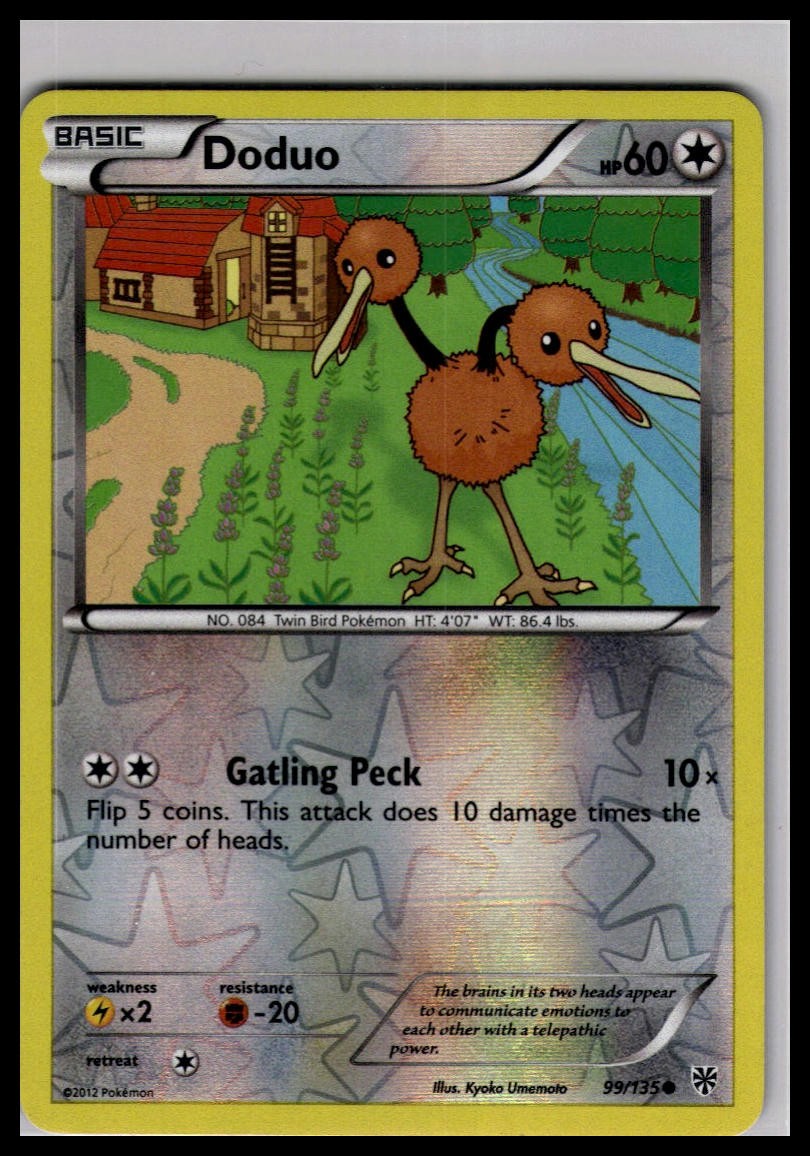 NM Doduo Reverse Holo 99/135 | Pokemon Plasma Storm