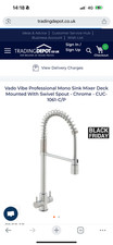 vado vibe pro kitchen mixer tap. Swivel spray spout. Brand new in box. 