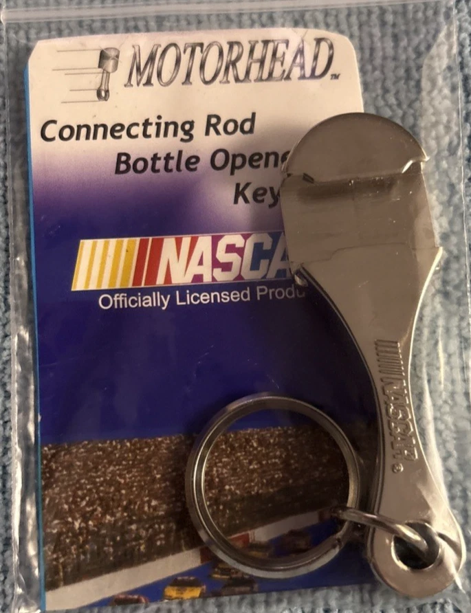 JIMMIE JOHNSON # 48 METAL CONNECTING ROD / BOTTLE OPENER 1 by 3 KEYCHAIN ! - Image 2 of 2