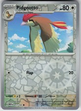 Carta Pokemon Pidgeotto Common Reverse Holo SV: Scarlatto e Viola 151 017/165 NM