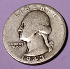 1943 Washington Silver Quarter 83-Years-Old @ MELT*