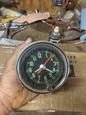 Vintage Geo W Borg Corp. Dashboard Clock -