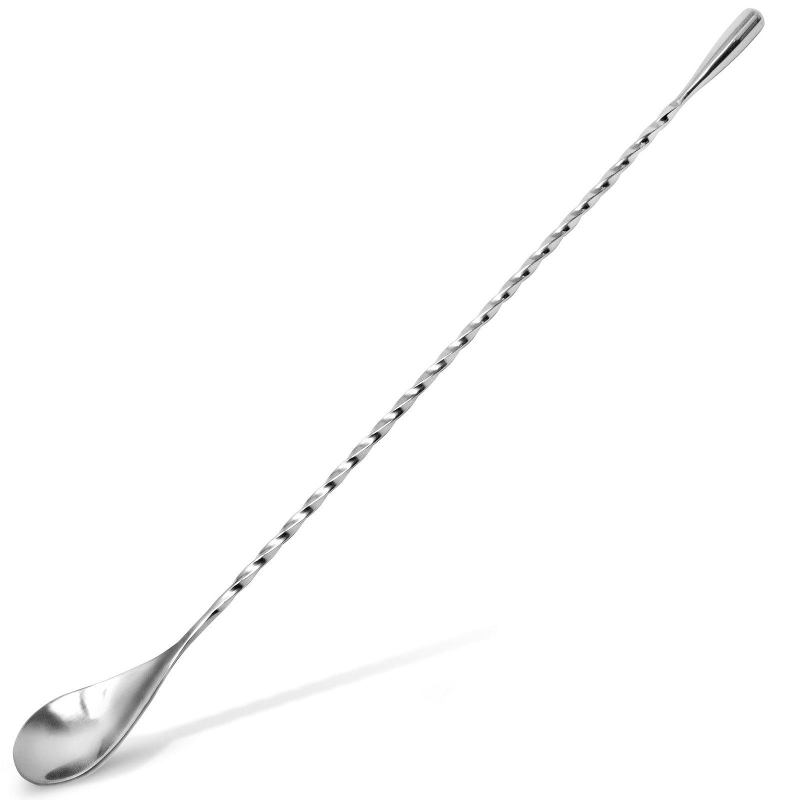 Zulay Premium 12 Inch Stainless Steel Cocktail Spoon - Long 12 Inches, Silver