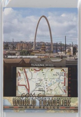 2021 Upper Deck Goodwin Champions World Traveler Map Relics Tijuana Mexico 5b1