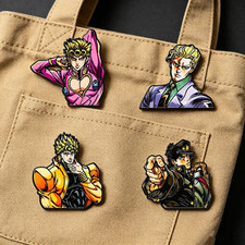 4Pcs Japanese Anime Villain  Hero Enamel Pin Set Backpack Lapel Badge Gift