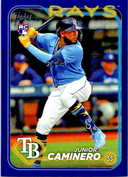 Junior Caminero Royal Blue (RC) 2024 Topps Series 2 #628 Free Shipping Marlins