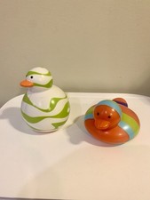 2 Boon Odd Ducks Rubber Duckies Bob and Squish