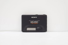 SONY Cassette Walkman WM-F702 Portable Audio Player Black For Parts W/Accessory