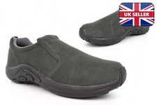 Mens Suede Shoes Casual Shoes Driving Shoes Leather Slip On Shoes 7-13/14 Grey