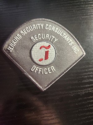 Jenkins Security Consultants Inc. Patch Security Officer Embroidered Sew-On
