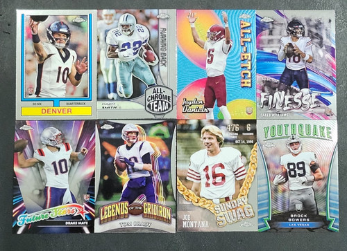 2024 Topps Chrome Football INSERTS with Rookies You Pick - 2 Card Minimum