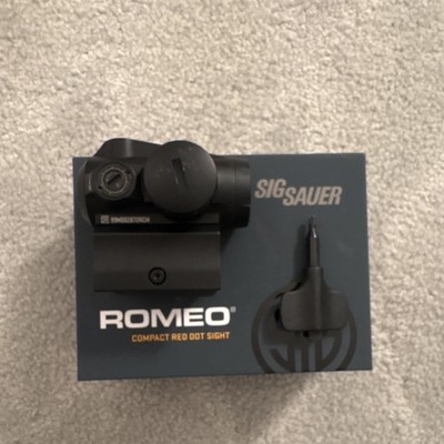 SIG SAUER ROMEO-MSR GEN II 1x20mm Red 2 MOA Dot Sight Black Picatinny Mount