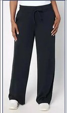 AnyBody Regular Knit Full Length Pants Black/Black L A692131