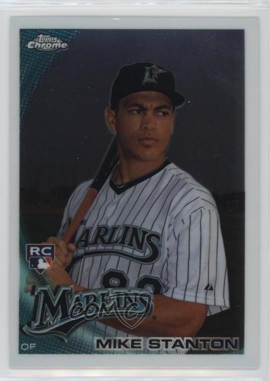 2010 Topps Chrome Giancarlo Stanton (Mike on Card) #190 Rookie RC