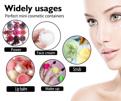 10 Gram Sample Containers with Lids, 10Pcs Clear 10g-10 Count, Full - Picture 6 of 7