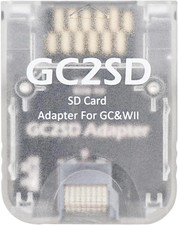 GC2SD Micro SD Card Adapter TF Card Reader for Gamecube Wii Console CLEAR