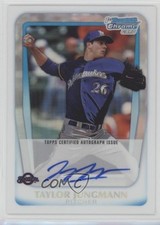 2011 Bowman Draft Chrome Prospects Refractor 61/500 Taylor Jungmann Auto 0af