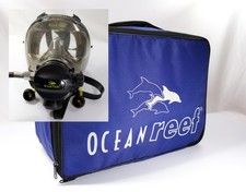 OCEAN REEF Neptune II Full Face Scuba Mask  Integrated Regulator Adapter Case 