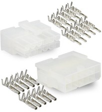 Molex, 12 Circuit Connector -2 Complete Set- Wire Conn. with Pins - Molex Min...