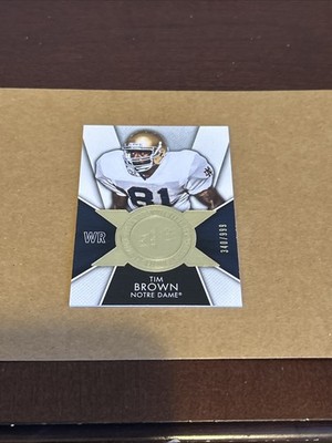 2014 Upper Deck SPx Finite Legends Football #FI-TI Tim Brown /999 Notre Dame