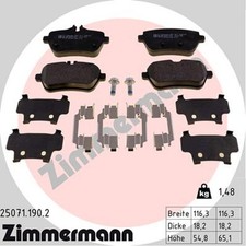 ZIMMERMANN Bremsbelagsatz Scheibenbremse 25071.190.2 f&uuml;r MERCEDES SL R231 KLASSE