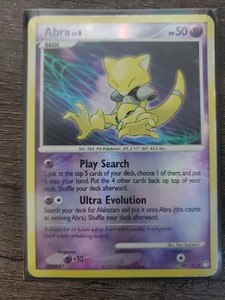 Pokémon TCG Abra Card 69/123 Mysterious Treasures Common Reverse Holo 2007 Ungra