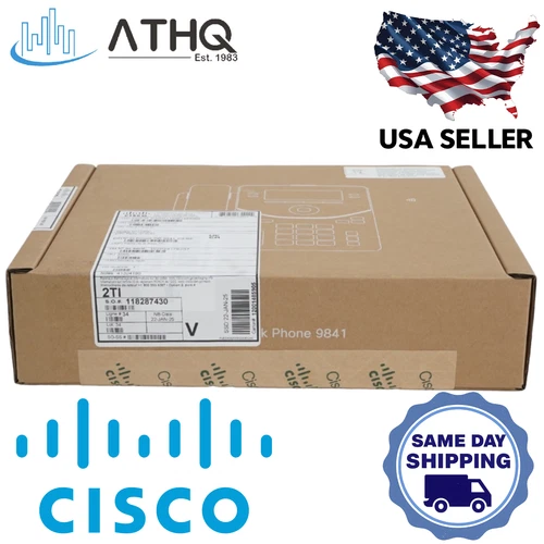 Cisco Refresh DP-9841-K9 VoIP IP Desk Phone 4-Line Gigabit SIP PoE HD Audio