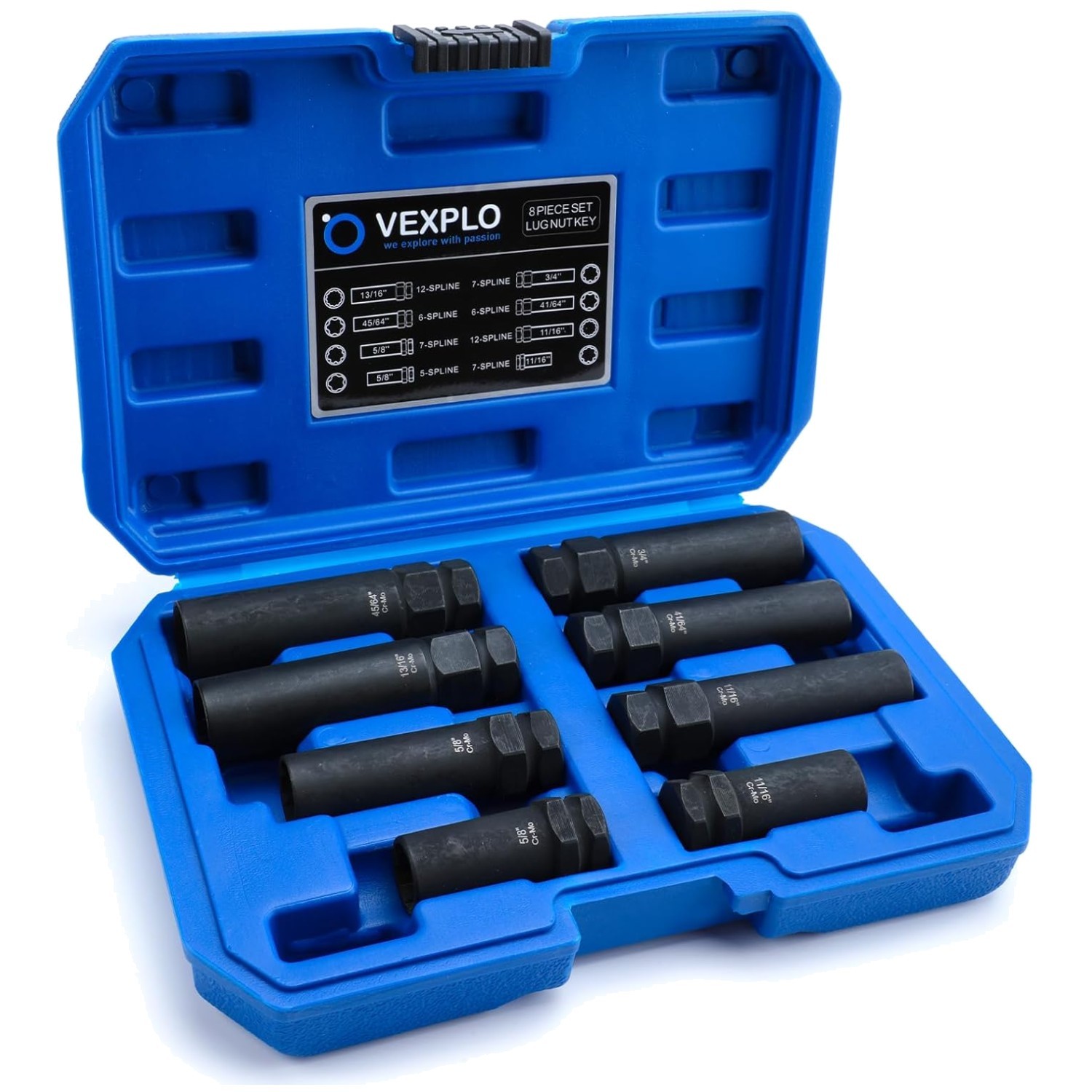Wheel Lock Removal Kit - 8 Piece Spline Lug Nut Socket Set | eBay