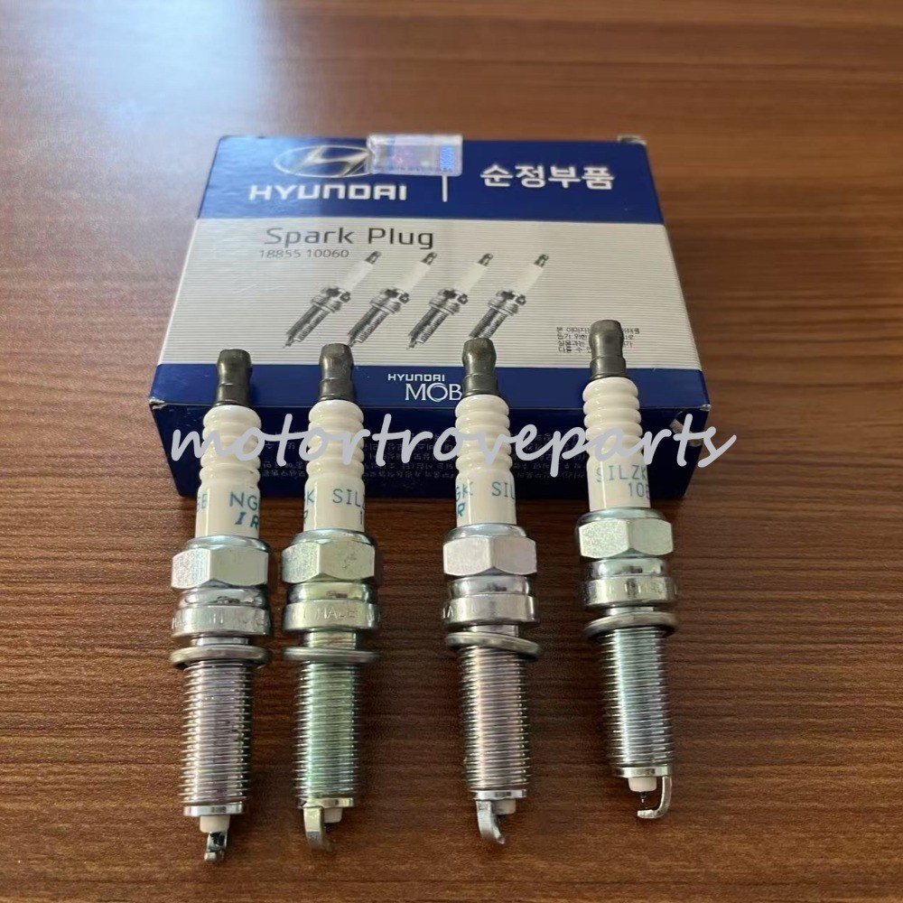 4PCS Iridium 18846-10060 SILZKR6B10E Spark Plugs For Hyundai ACCENT KIA RIO SOUL