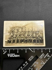 Original Pre-WW2 2nd Division 3rd Wagon Company Group Photo Postcard
