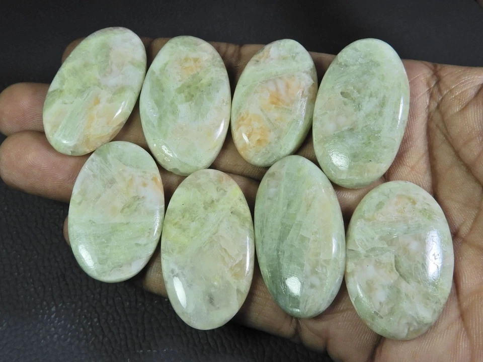 AA++ 437Cts. Pietra solare naturale ovale cabochon pietra preziosa sciolta lo... - Immagine 3 di 4