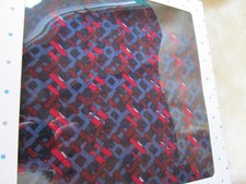 Kipling Viscose Scarf Mini Geo Blue & Red Winter Fashion Gift Boxed New Retired