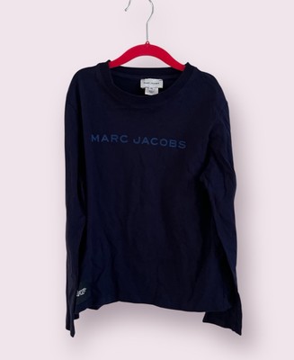 Marc Jacobs Girls Boy Shirt Size 10 Years Blue Spell Out Long Sleeves Top