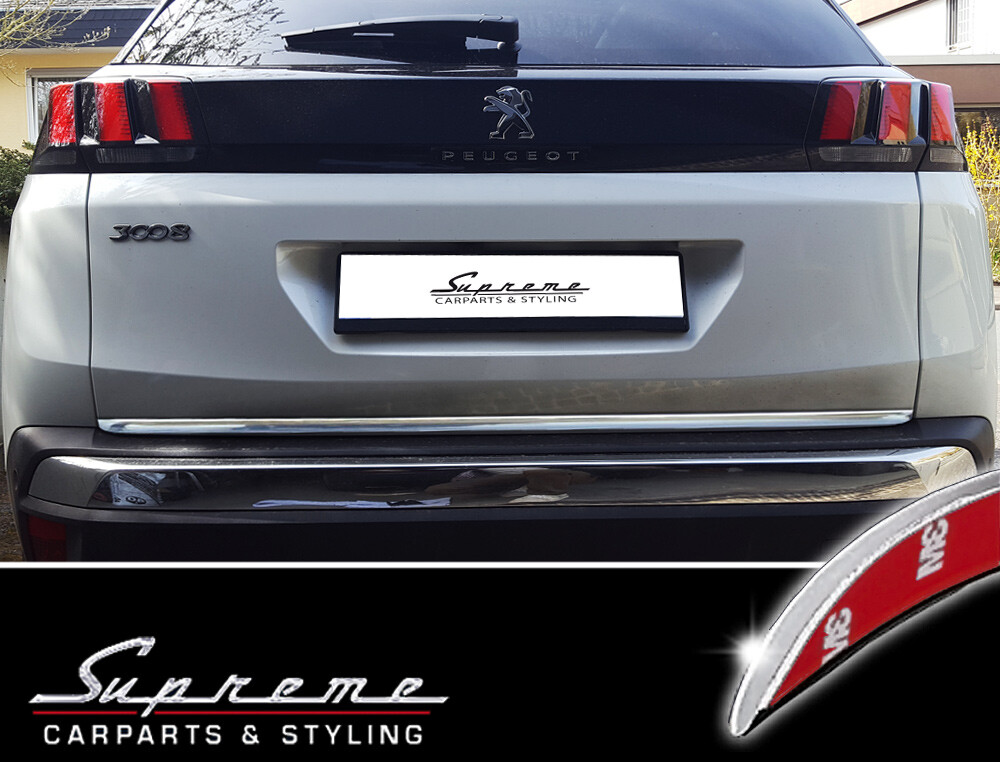 Liste Cromate Per Finestre Peugeot 3008 II (dal 2016) – 8 Pezzi, Acciaio Inox 304, Adesivo 3M - 4