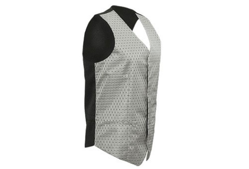 Men's Brocade Dress Vest Silver, Formal Waste Coat Suit 2XL - Picture 8 of 18