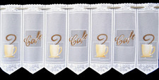 Kaffee Küchengardine Scheibengardine Bistrogardine 6 Breiten 45 Höhe Angebot Neu