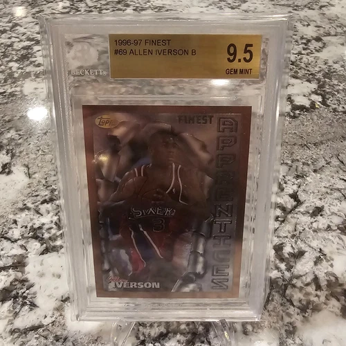 Allen Iverson 1996-97 Finest RC BGS 9.5 Gem Mint