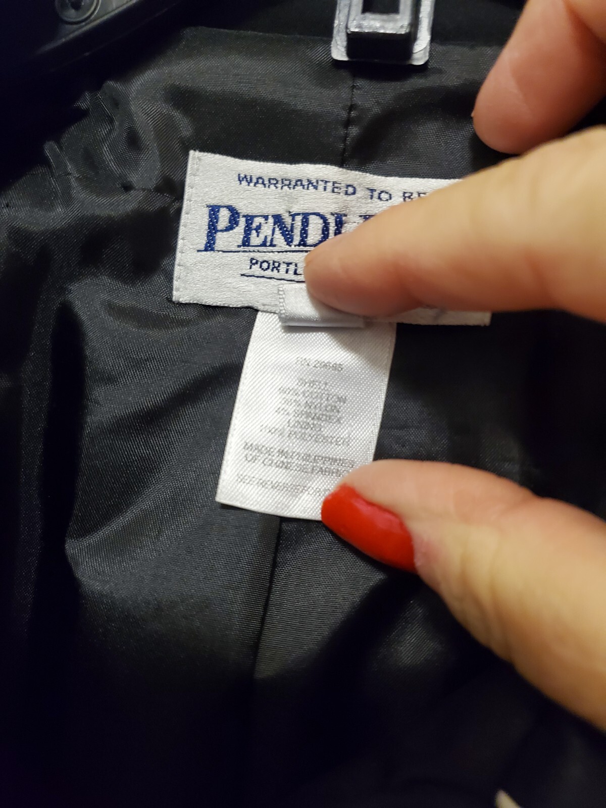 Pendleton Black Blazer Jacket Size 10, Classic, P… - image 11