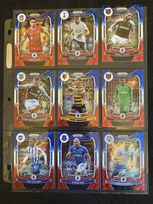 ((100+) Card Lot 2021-22 Panini Prizm Premier League ~Red/White/Blue~ Prizm C13