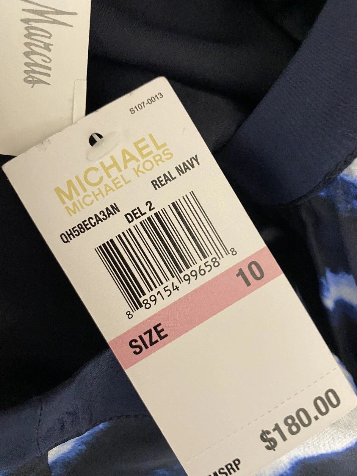 ABITO MICHAEL KORS BLU E BIANCO NUOVO CON ETICHETTE. GUAINA taglia 10 180€ NUOVA